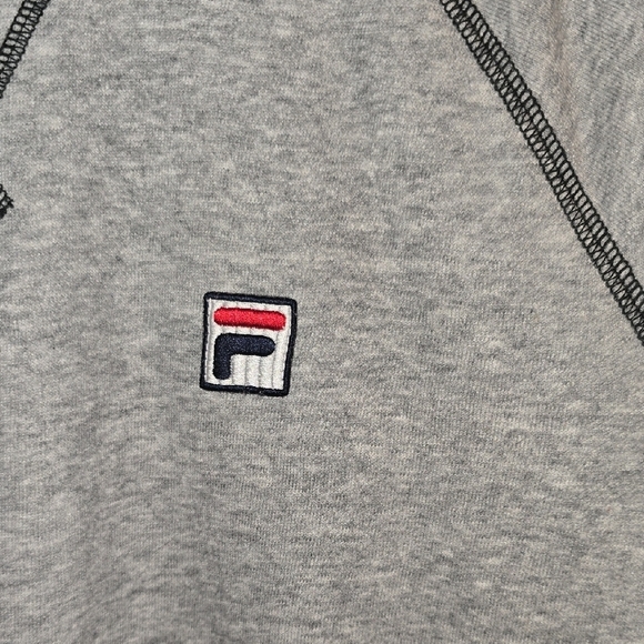 Fila Heather Gray Men's Crewneck Sweater With Embroidery LOT N - Picture 5 of 5